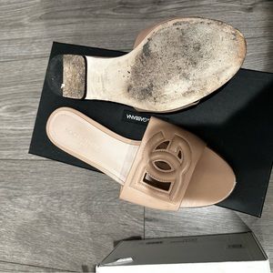 Dolce & Gabbana Beige Slippers for sale